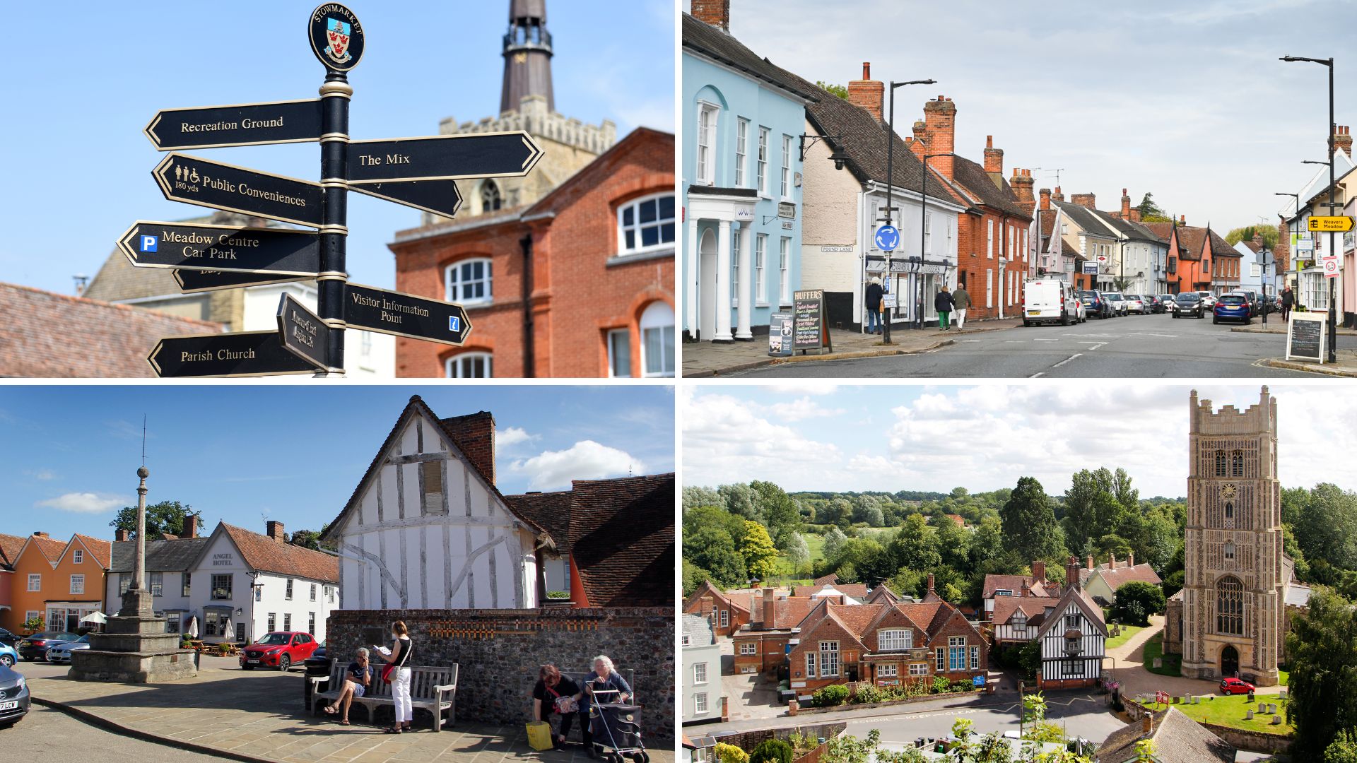 Market towns across the districts